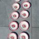 flat plates Digoin Sarreguemines Cibon – red roses decoration – vai