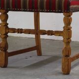 Vintage 1960s Danish farmhouse oak dining chairs in the style of Henning Kjærnulf