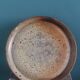 Stoneware cheese bell and platter from Puisaye, signed Jean-Pierre Prud’hom