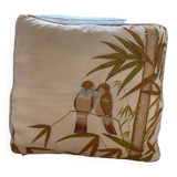 Vintage cushion decorated with birds, Thailand