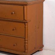 Antique chest of drawers with ochre patina (c.1920)