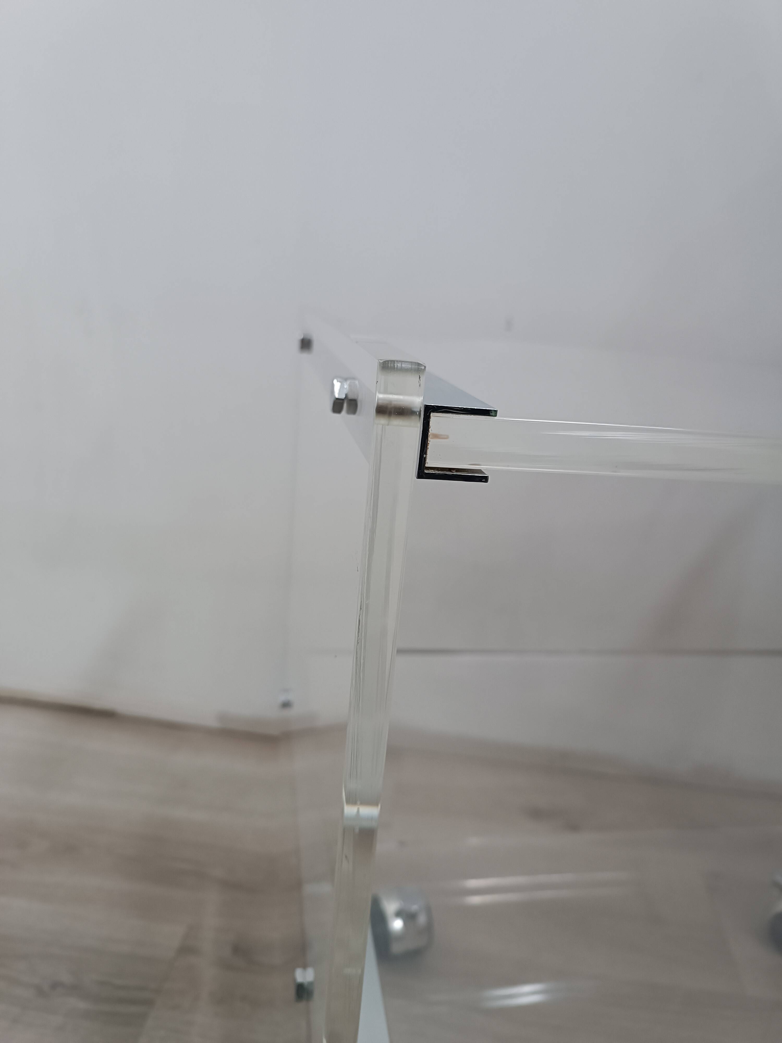 Rolling table by David Lange for Les invisibles du Marais 1970s