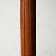 Teak and Amber colored Glass Floor Lamp