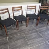 Set of 4 Scandinavian chairs, 1970s