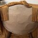 Joli fauteuil crapaud ancien velours moutarde