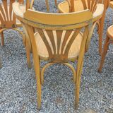 Set of 8 bistro chairs from the 50s/60