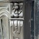 Napoleon III Fireplace In Black Belgian Or Black Mazy Marble, Circa 1880