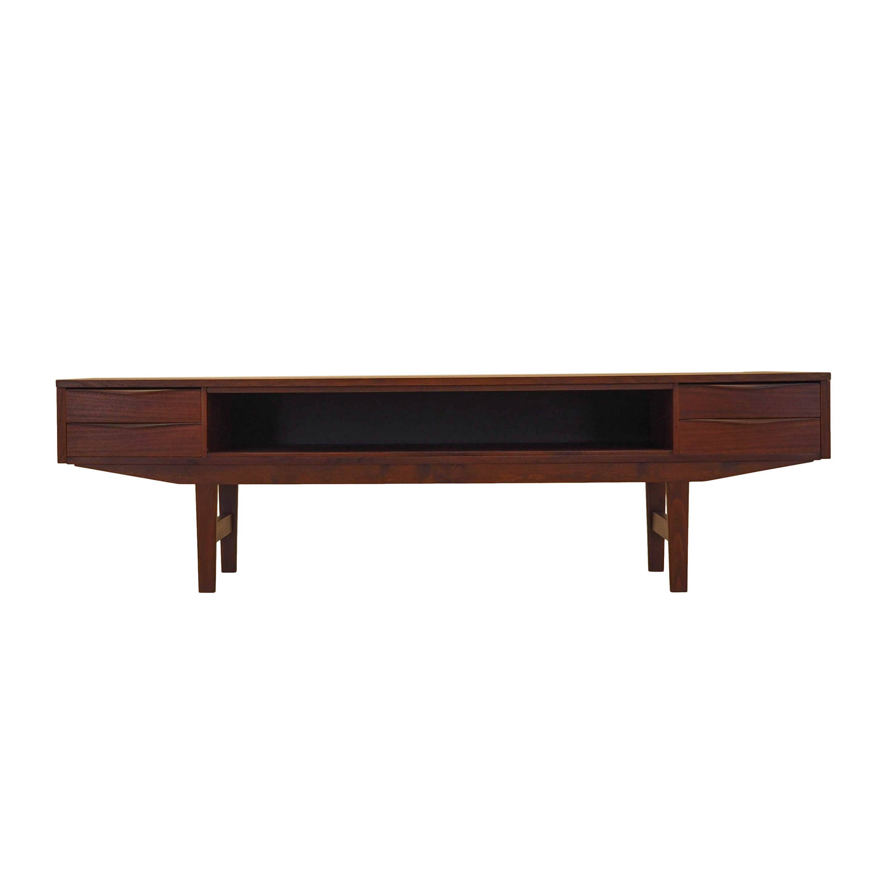 Teak lowboard, Danish design, 1970s, made in Denmark