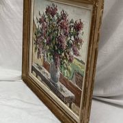 Signed painting Oil on canvas dimensions: height - 48 cm - width - 56 cm -