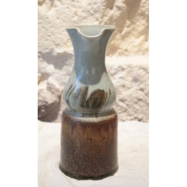 Pichet à eau, vase, en grès émaillé signé Blanot 1960-1970