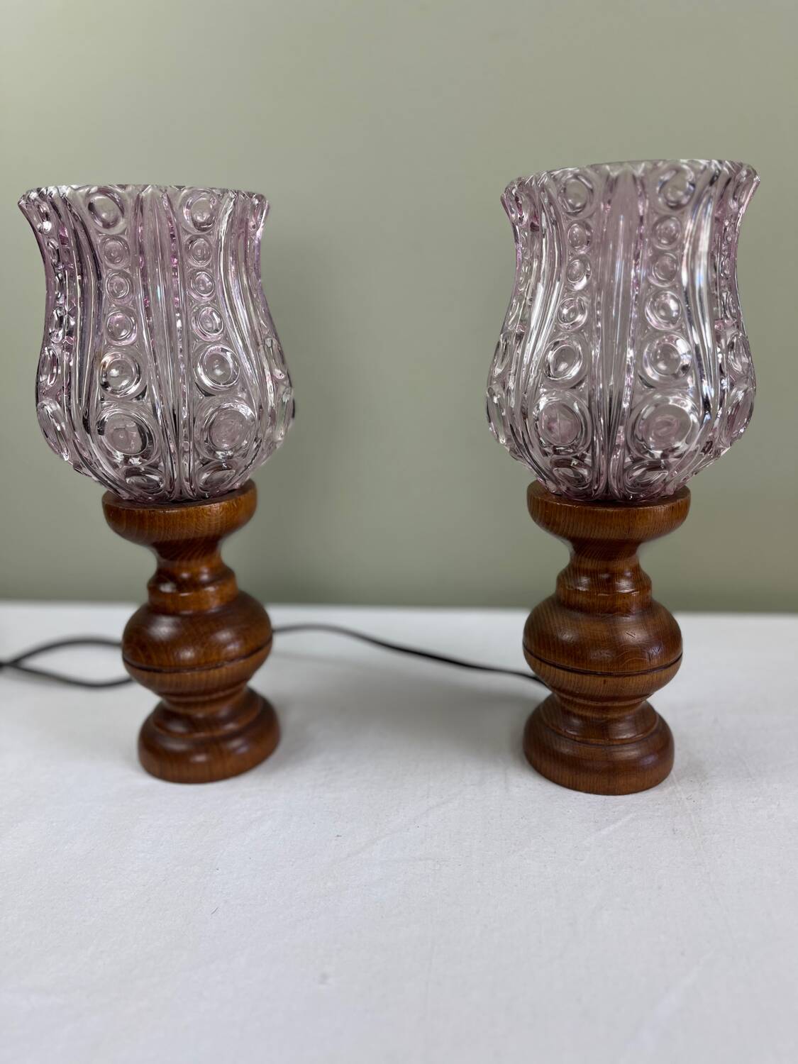 Art Deco bedside lamps