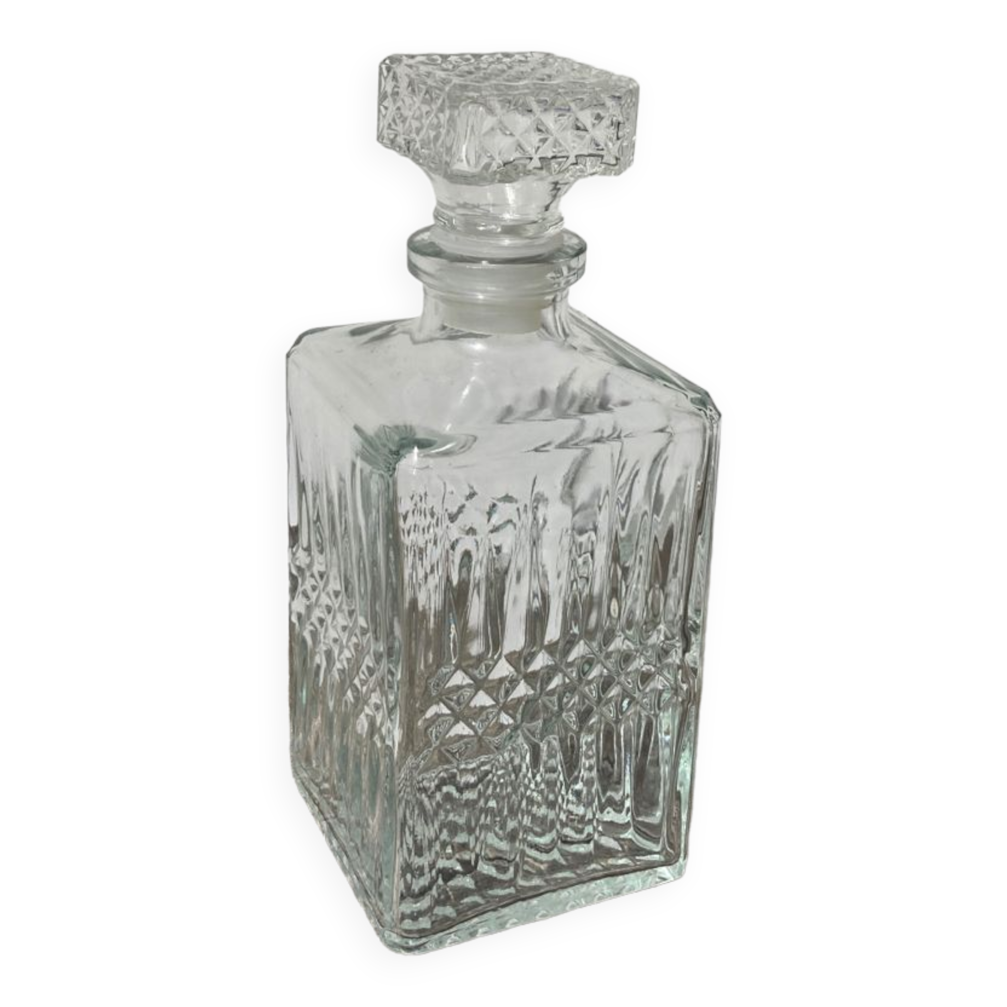 Glass whiskey decanter