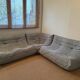Un canapé d’angle ligne roset modèle togo2 fois 2 places + fauteuil d’angle
