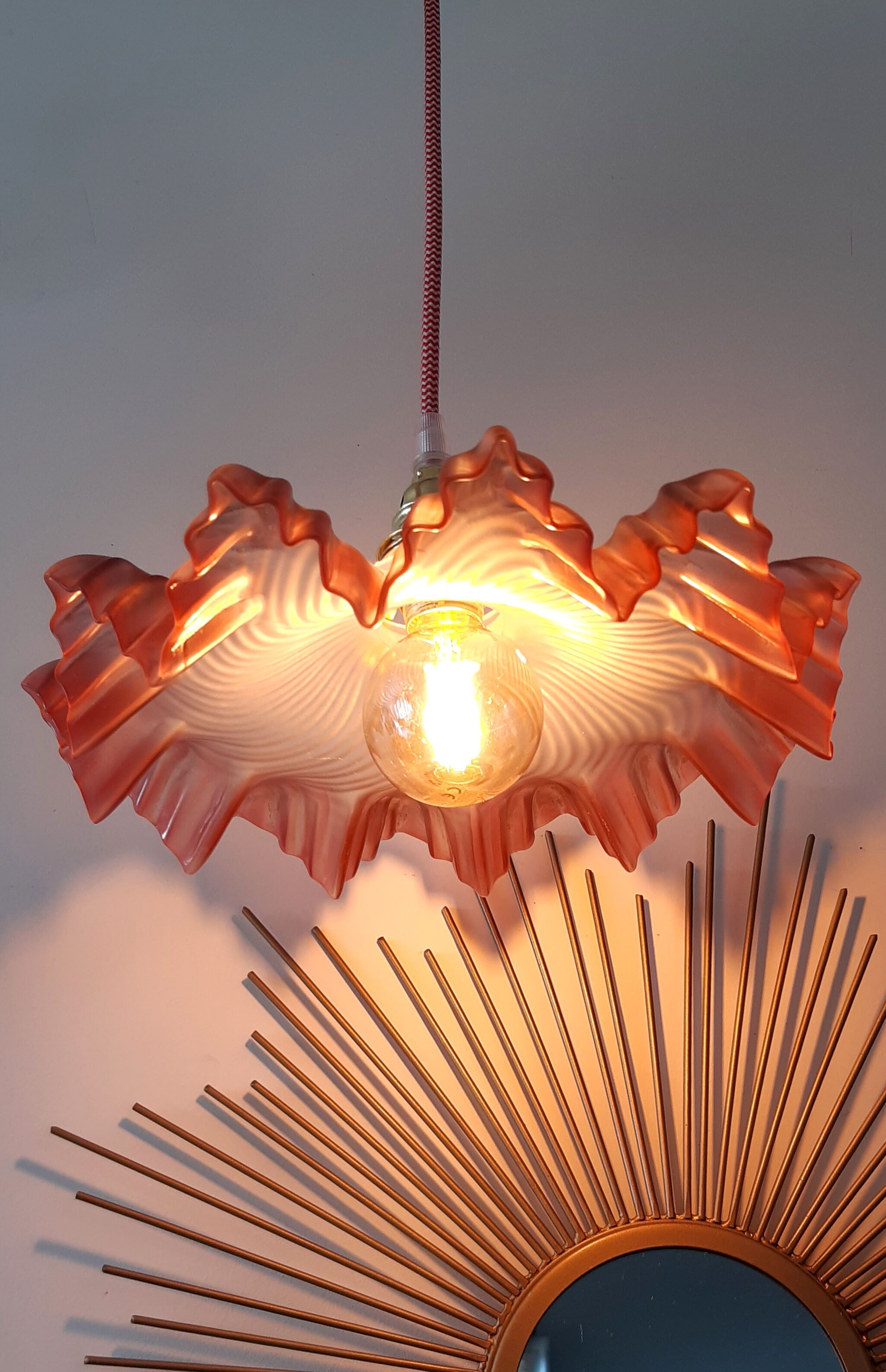 Pink vintage suspension