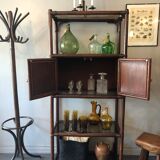 Bamboo and rattan bookcase 70s-80s