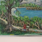 Original Mid Century Swedish Oil on Panel – “London” by Sven Jonsson