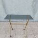 Vintage dessert trolley in brass and smoked glass 1960