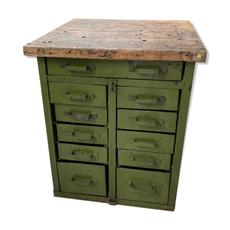 Established furniture industrial military storage green