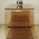 Vintage plexiglas coffee table by Michel Dumas