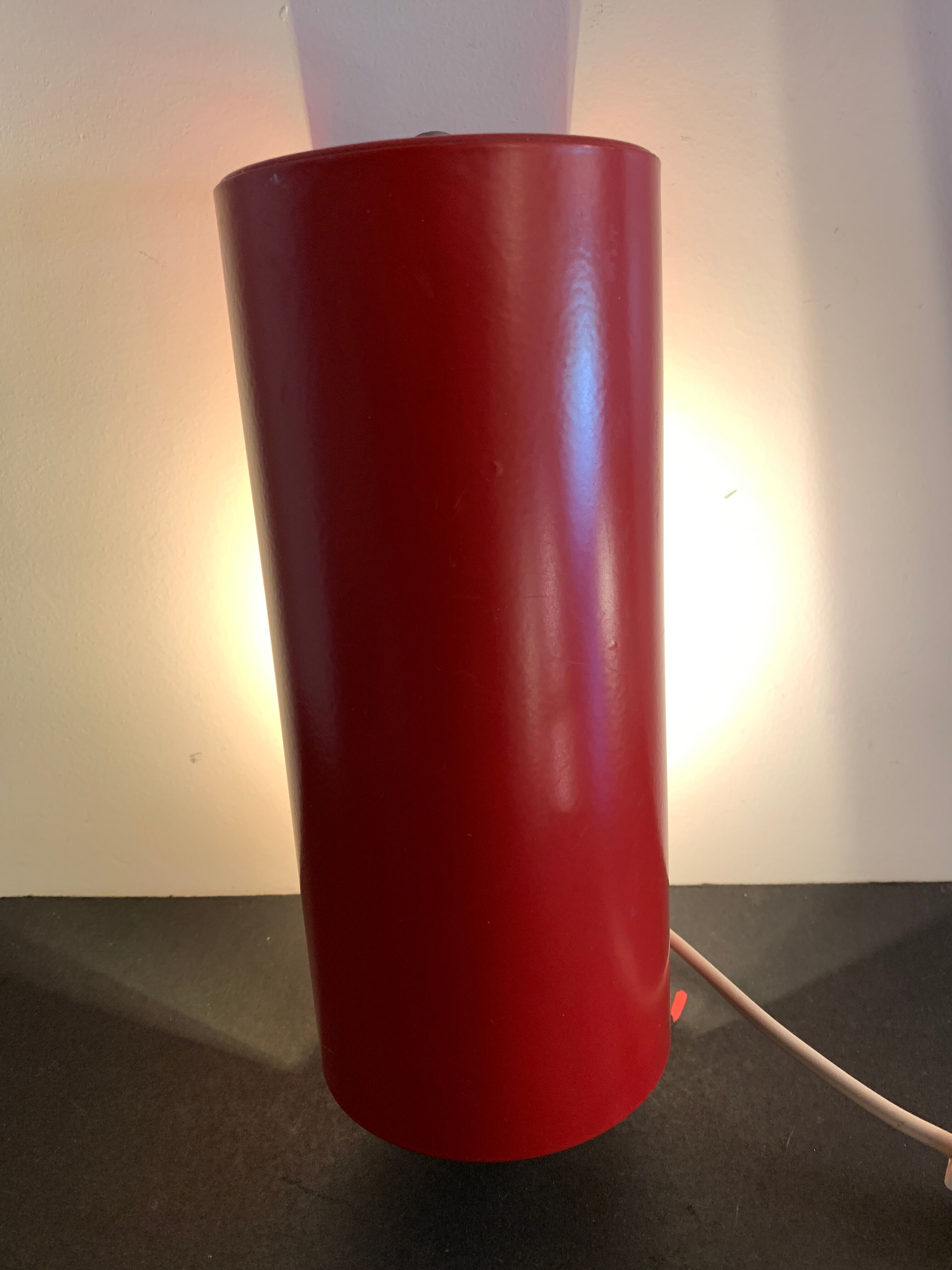 Wall lamp red roller Ikea 1980