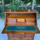 Louis Philippe donkey back secretary in solid wood, 20th century