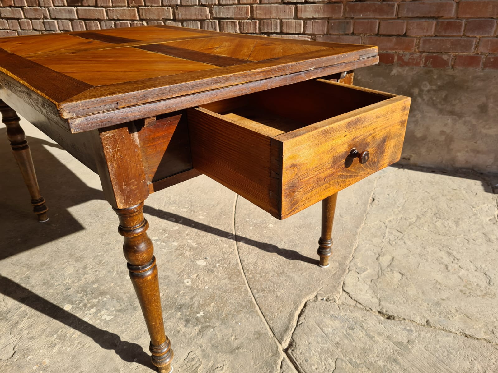Old vintage farmhouse table