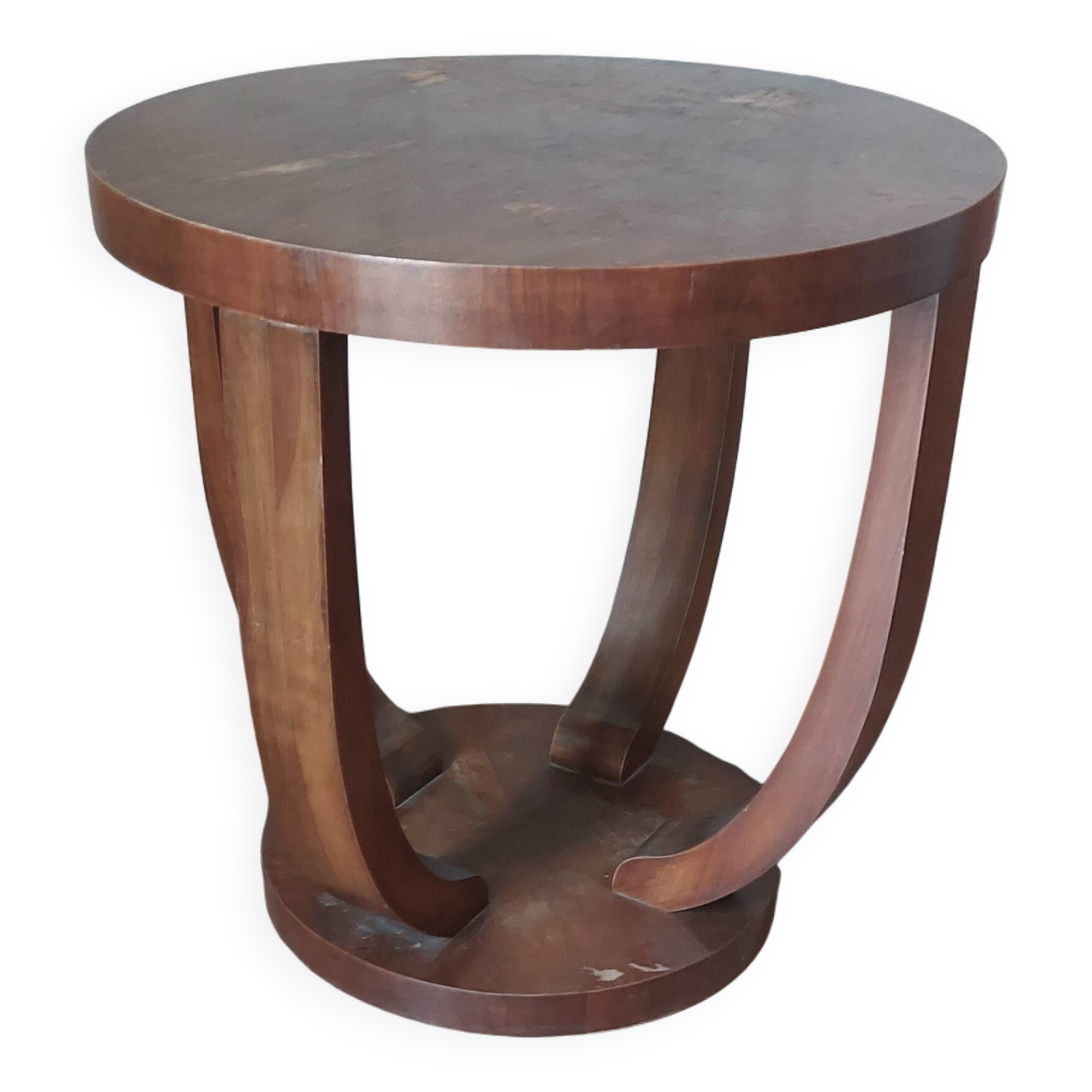 Guérison Art déco rond et pieds cintrés
