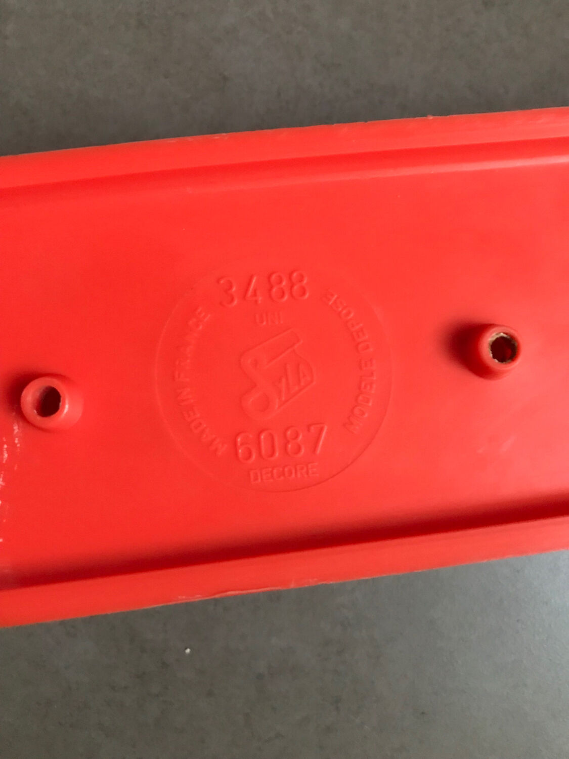 Coat rack vintage orange hook