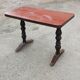 Vintage Bistro Table - Turned Wood - Neo-Rustic 70s Style