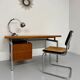 Teak and metal desk designed by George Frydman Efa 1960s vintage