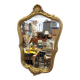 Gilded baroque mirror 50x34cm