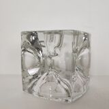 Ice cube crystal candle holders