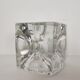 Ice cube crystal candle holders