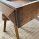 Solid walnut farmhouse castle table 1900 XXL