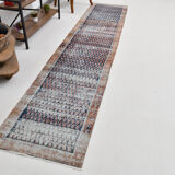 Navy blue persian runner rug, 365x77cm