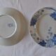 Lot 6 flat plates iron earth K&G Lunéville Platane series