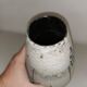 Vase with graphic decoration, vintage ceramic, 50-60's