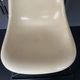 Eames lounge chair white fibre parchment base cat’s cradle Herman Miller