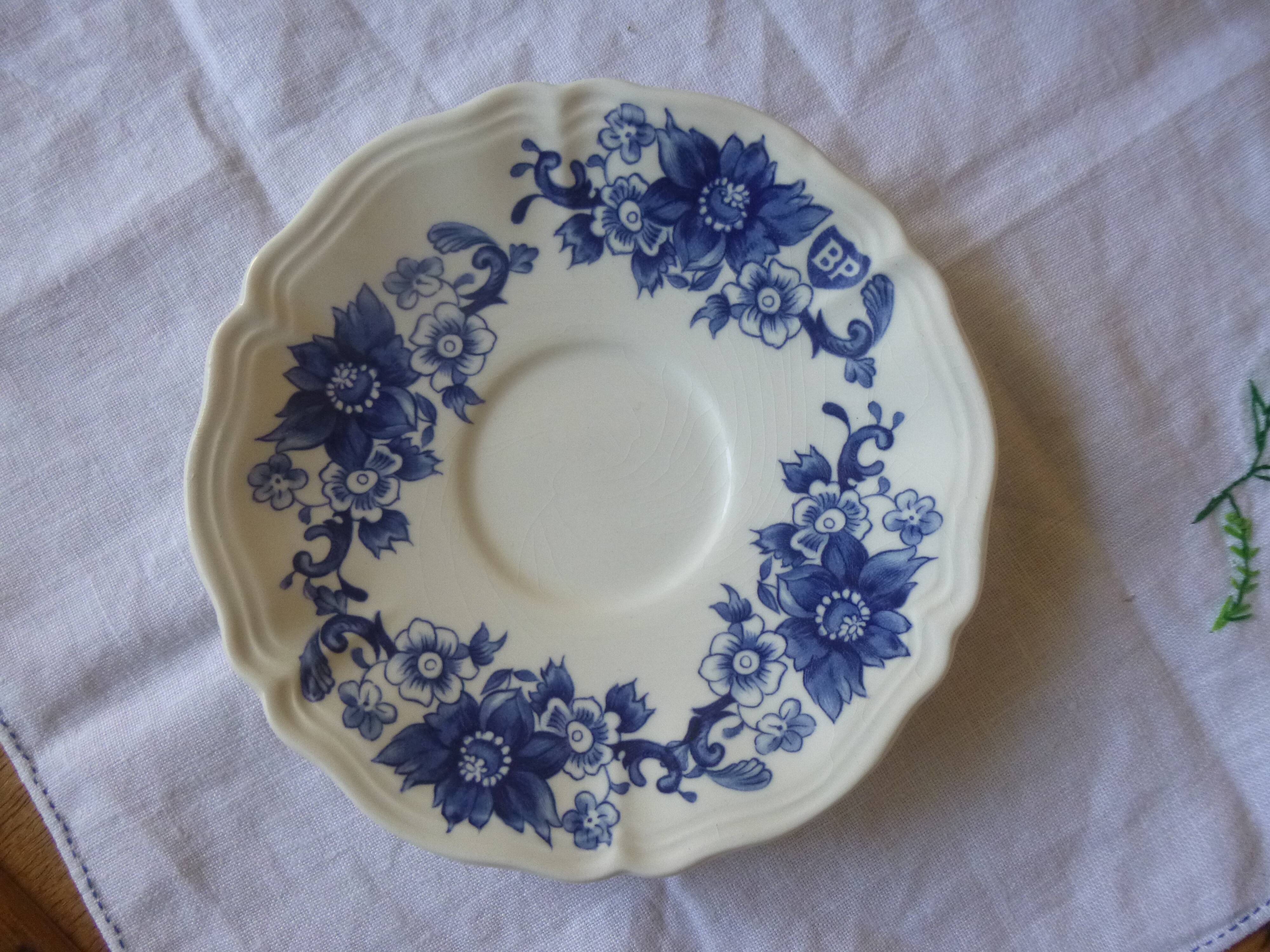 Sarreguemines BP coffee cup and saucer