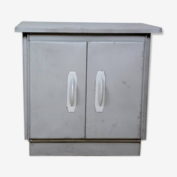 Industrial deco metal cabinet