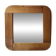 Large oak mirror 78x78, Maison Regain 1978