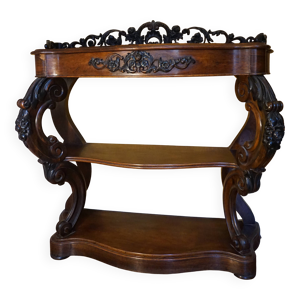 console en acajou vers