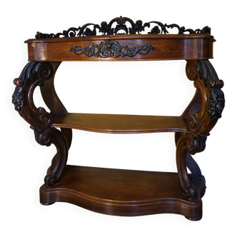 Mahogany console from around 1860.