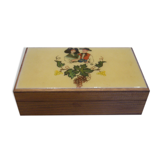 Alsatian-inspired wooden box