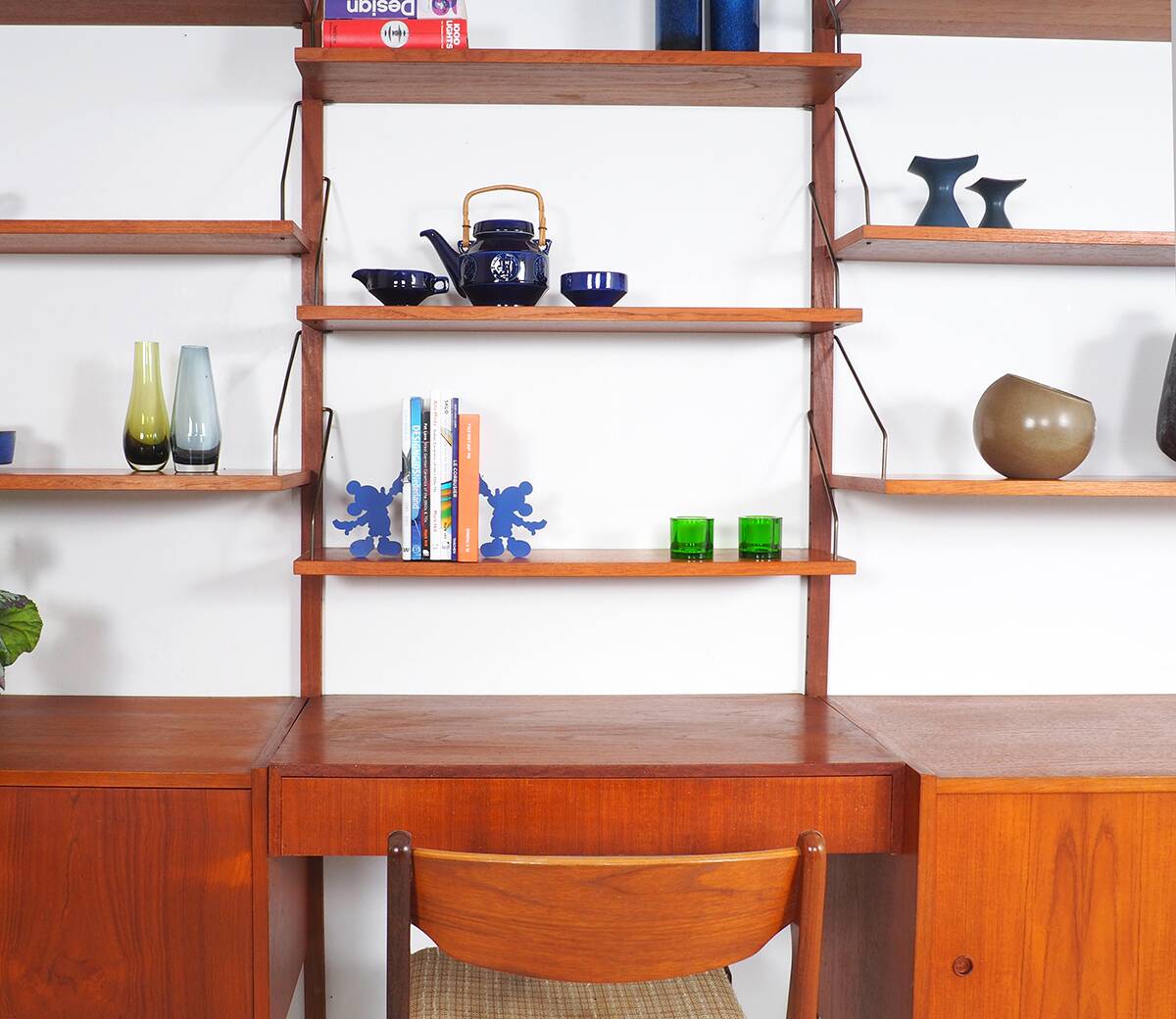PS System Danish design teak wall system, 1960s