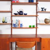PS System Danish design teak wall system, 1960s