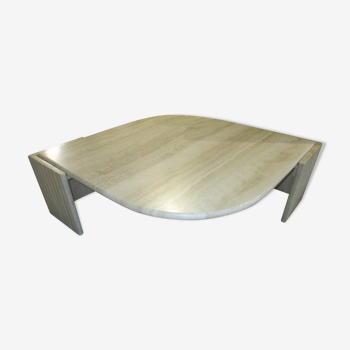 Table basse Roche Bobois en travertin 1970