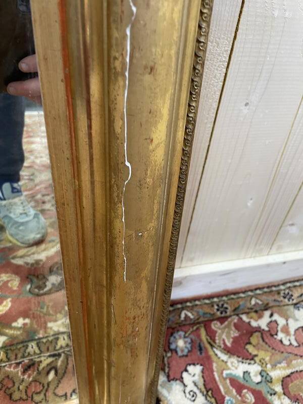 Miroir époque Louis Philippe avec fronton