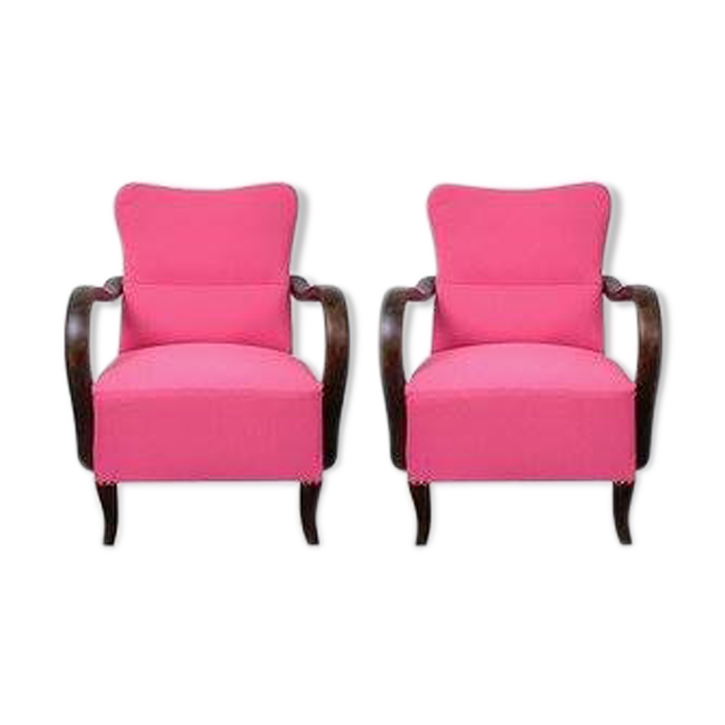 Art deco pink armchairs, 1920