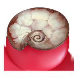 Vintage dish in the shape of a snail.